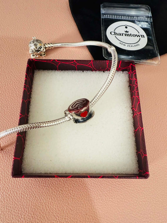 Cup of Coffee Charm For Bracelet