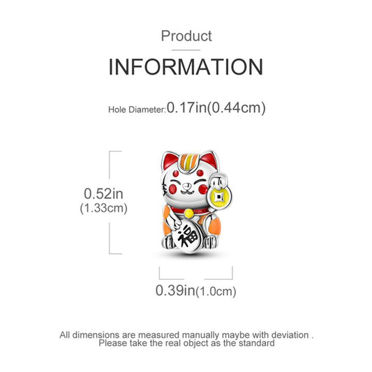 Cute Furtune Cat Charm For Bracelet