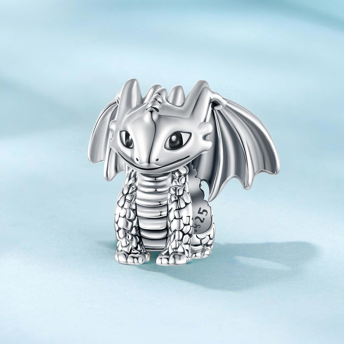 Dragon Charm For Bracelet, 925 Sterling Silver