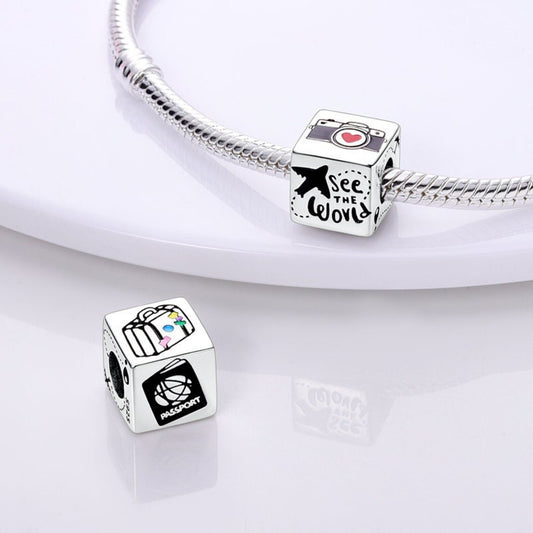 "See The World" Charm For Bracelet
