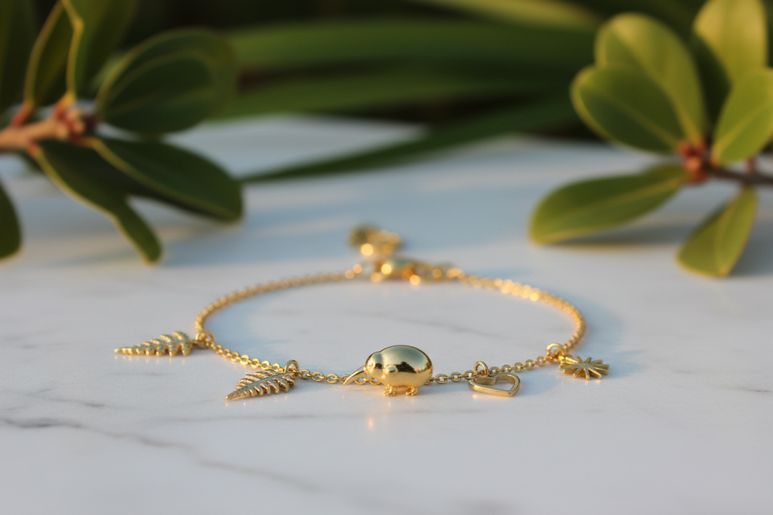 Golden Charm Bracelet Trend in New Zealand (CharmTownNz).