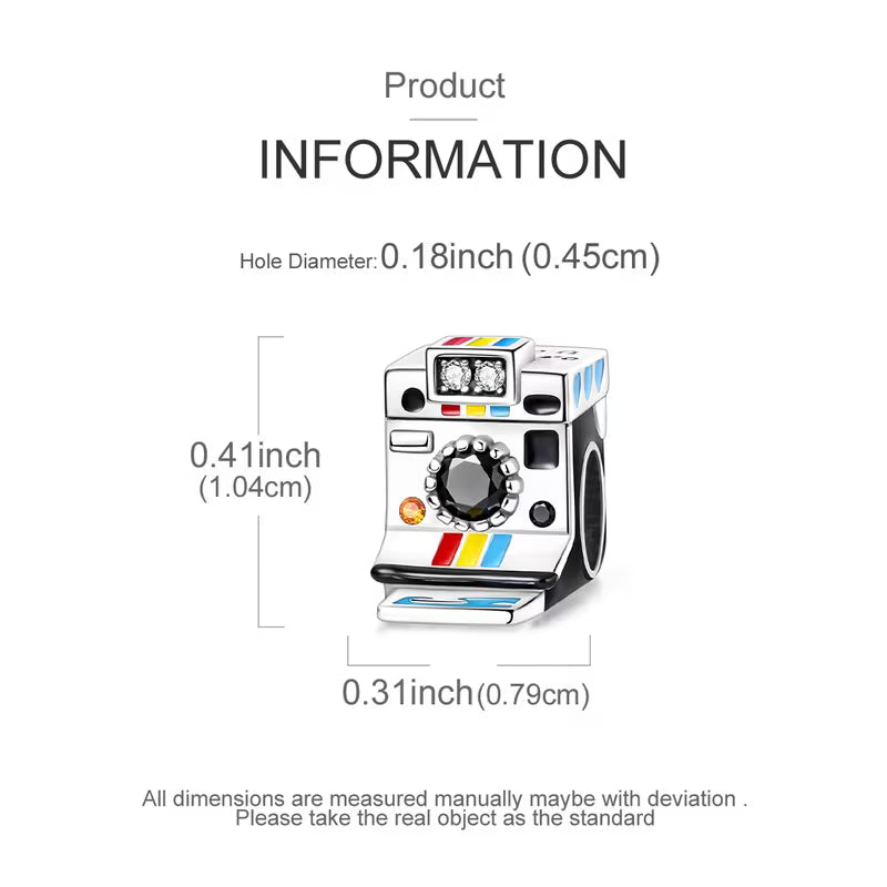 Polaroid Camera Charm For Bracelet