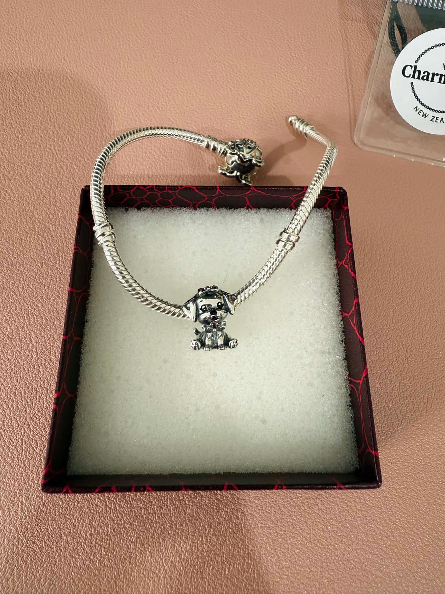 Puppy Cute Charm For Bracelet (s925)