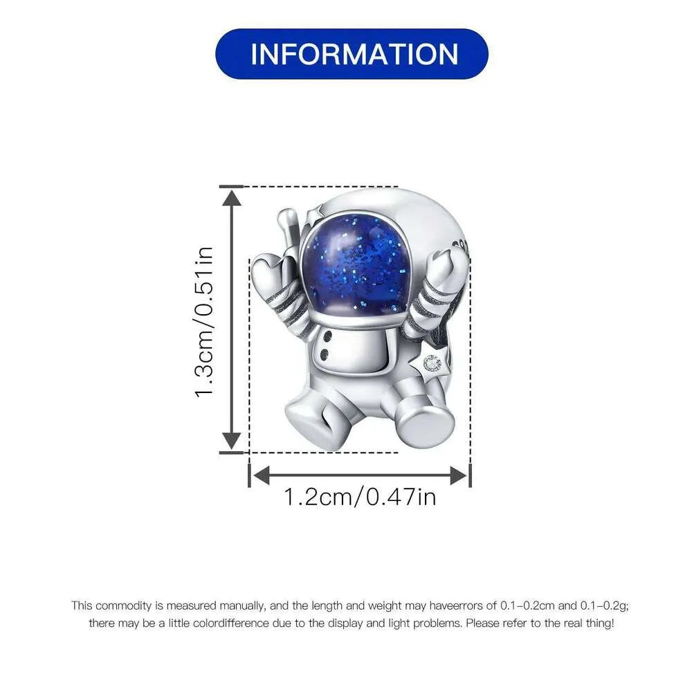 Astronaut Charm For Bracelet (s925)