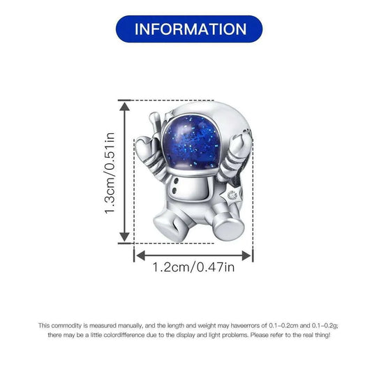 Astronaut Charm For Bracelet (s925)