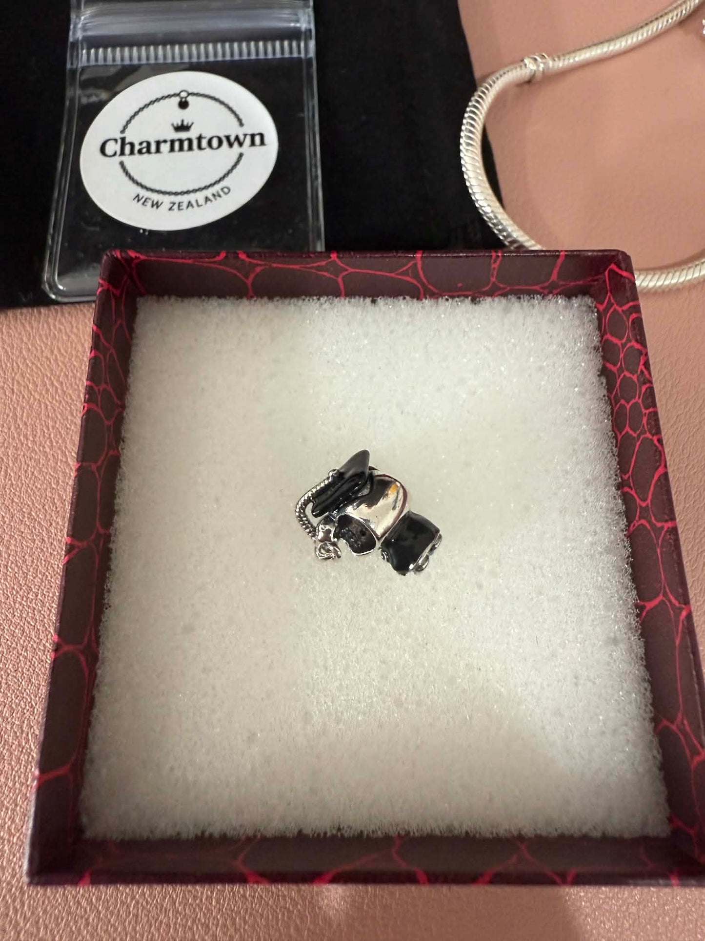 Graduation Bear with Hat Chram For Bracelet
