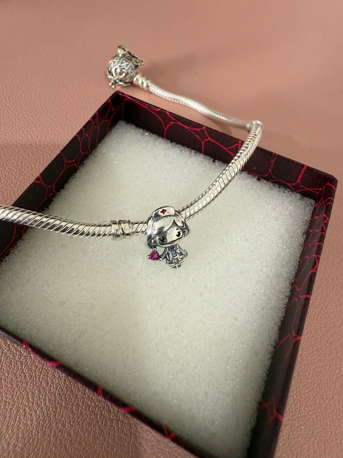 Nurse Cartoon Character Charm For Bracelet