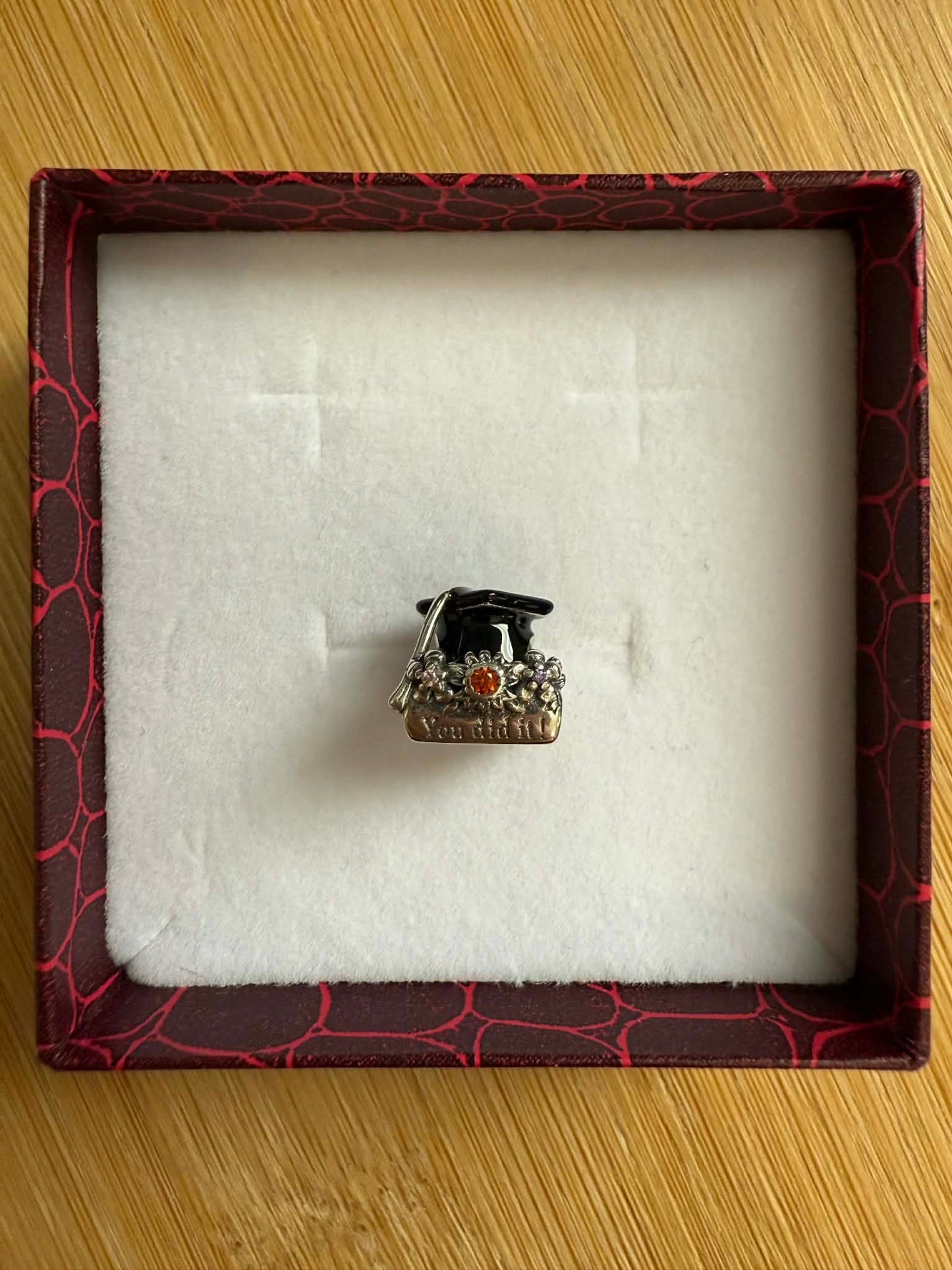 Graduation "You Did it!" Charm For Bracelet