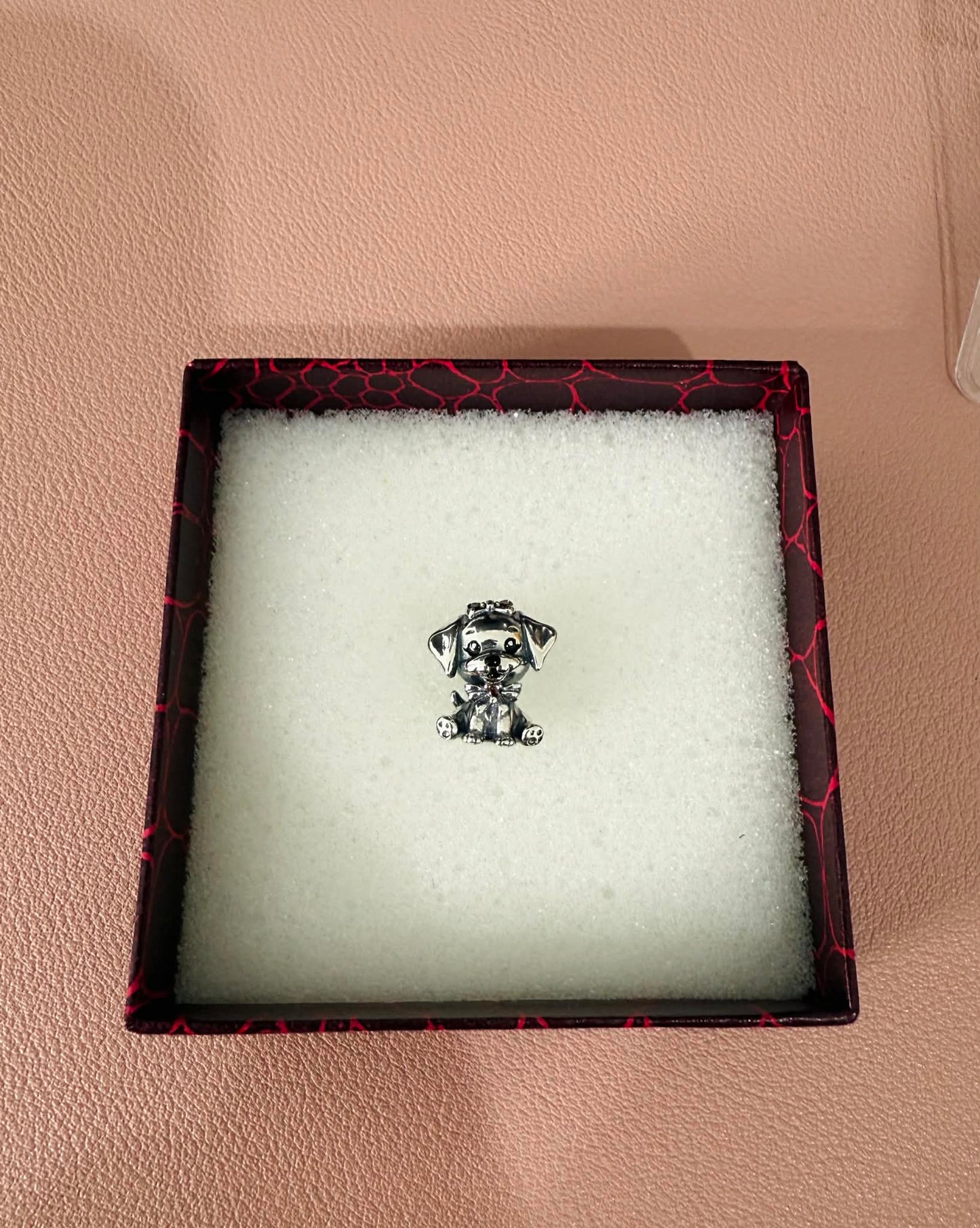 Puppy Cute Charm For Bracelet (s925)
