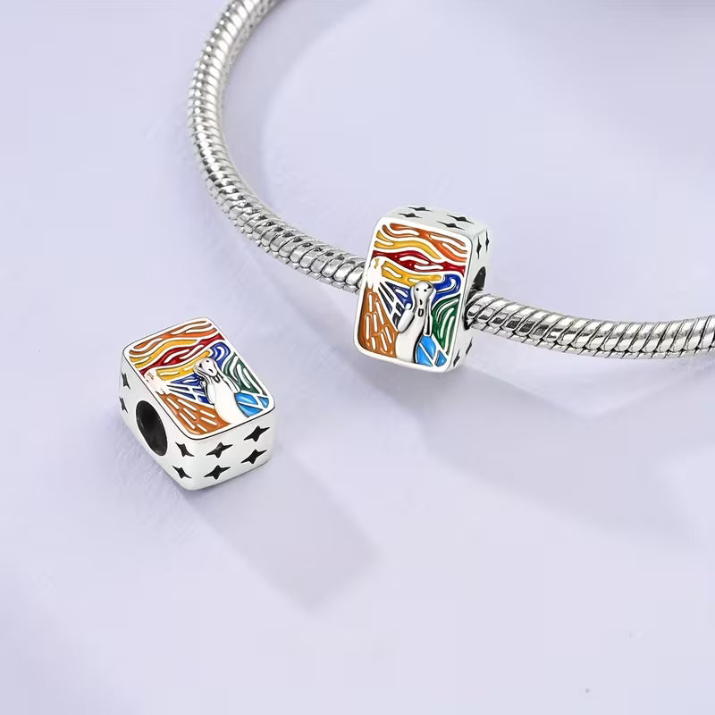 The Painting "The Scream" Charm For Bracelet