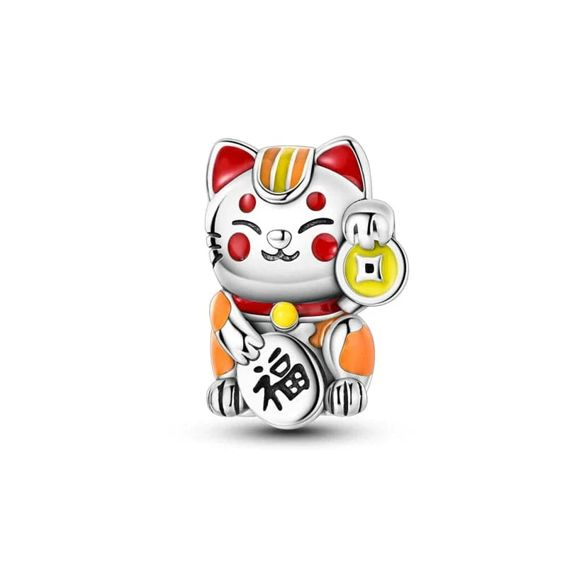 Cute Furtune Cat Charm For Bracelet