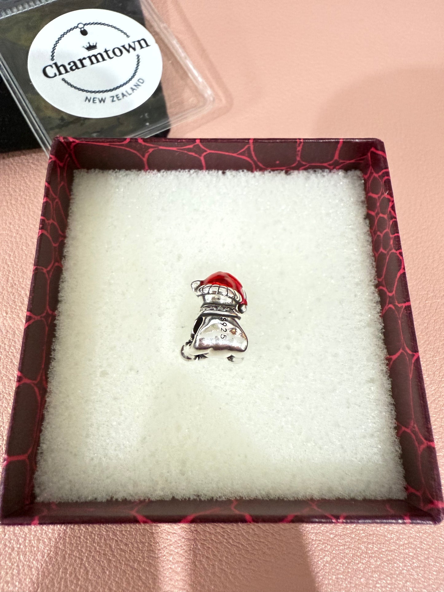Bear Star Charm For Bracelet (S925)
