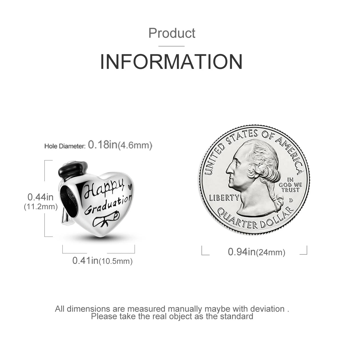 Happy Graduation Charm For Bracelet