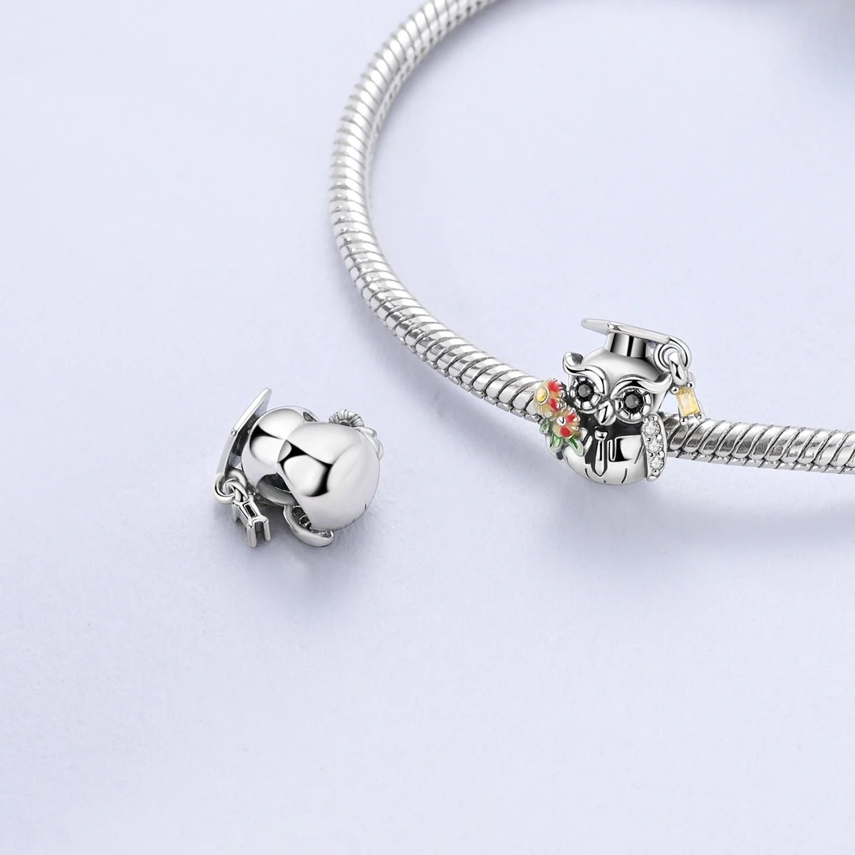 Graduation Owl Charm For Bracelet