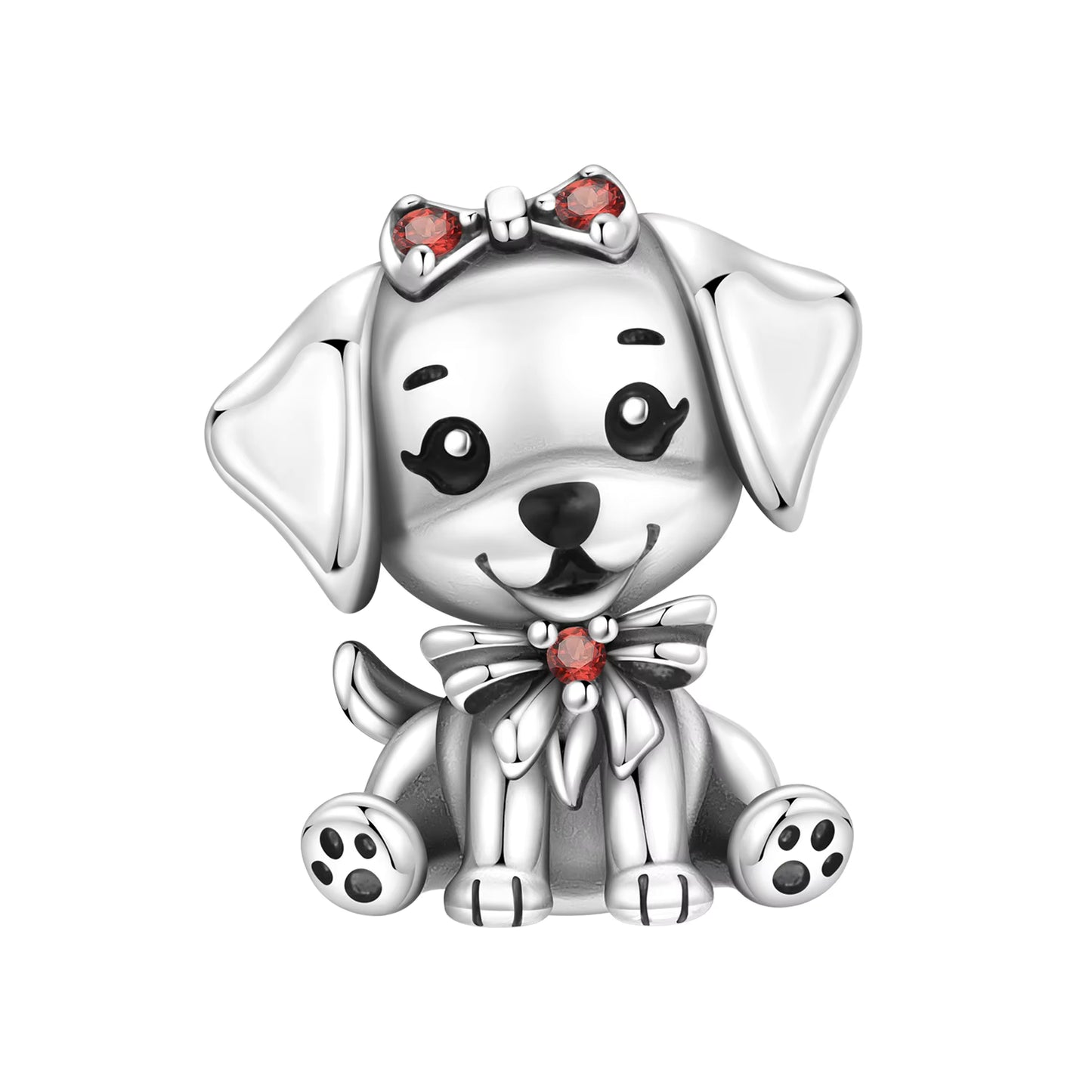 Puppy Cute Charm For Bracelet (s925)