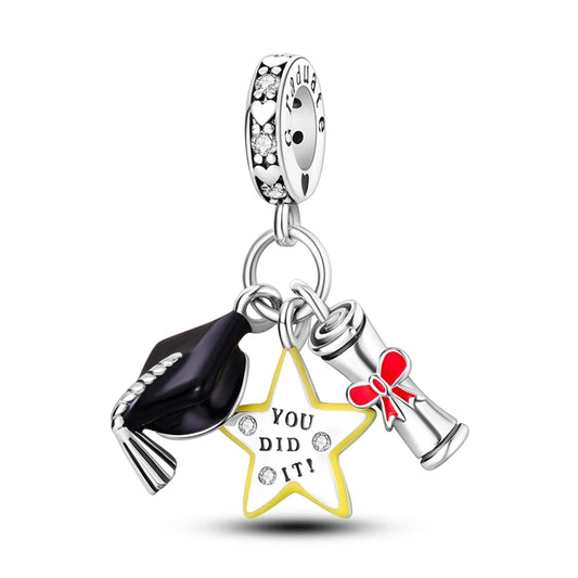 Graduation "YOU DID IT" Charm For Bracelet