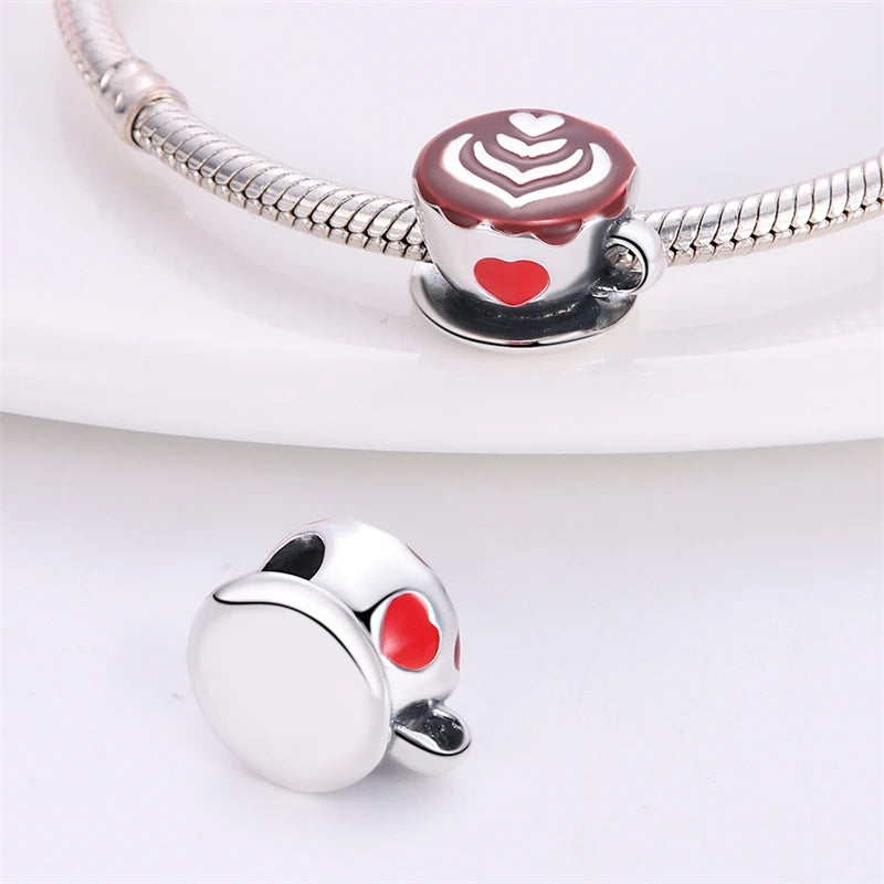 Cup of Coffee Charm For Bracelet