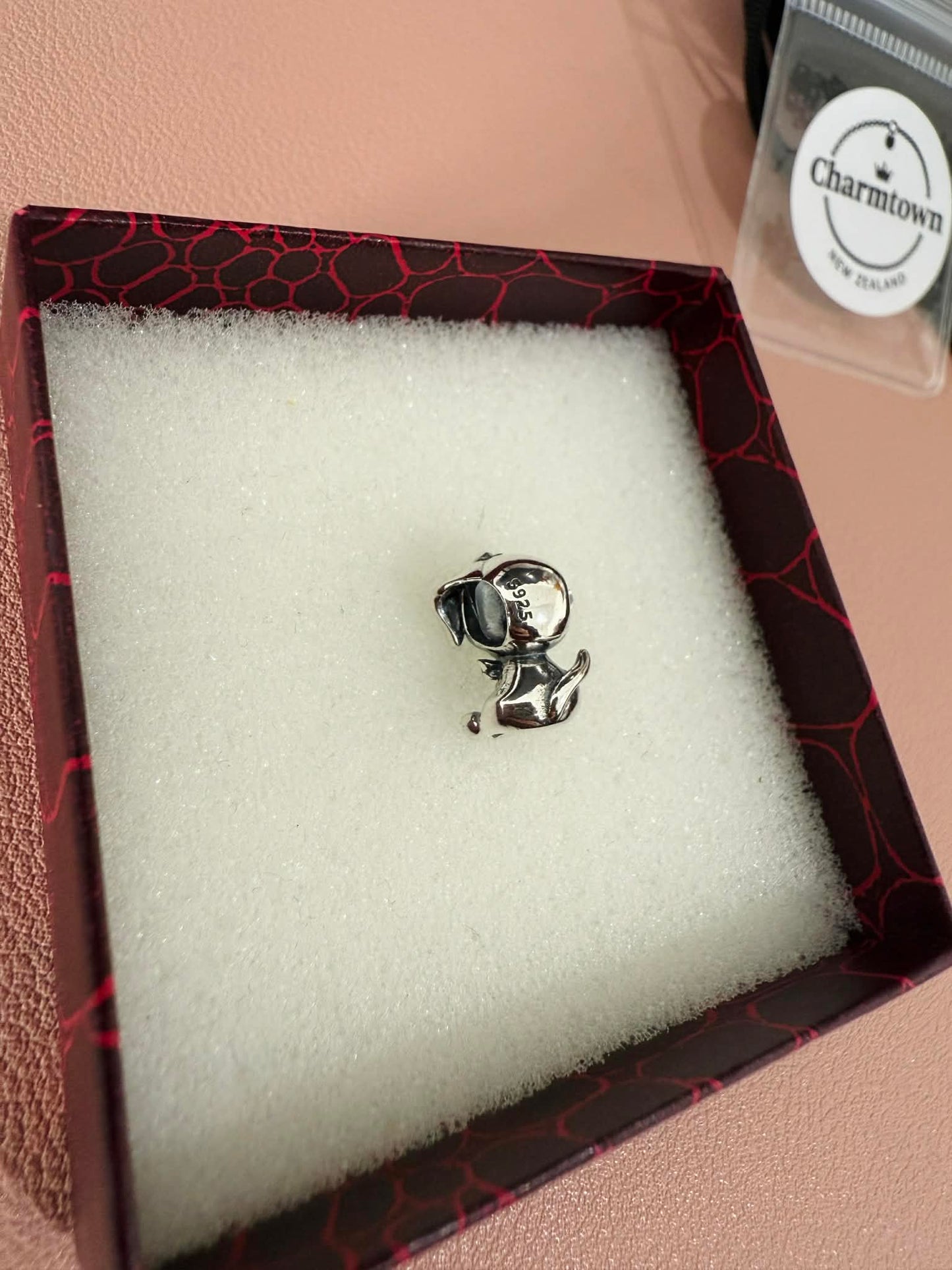Puppy Cute Charm For Bracelet (s925)