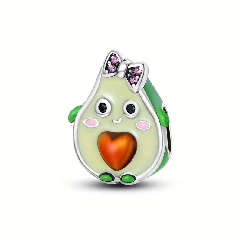 Avocado Cute Charm For Bracelet