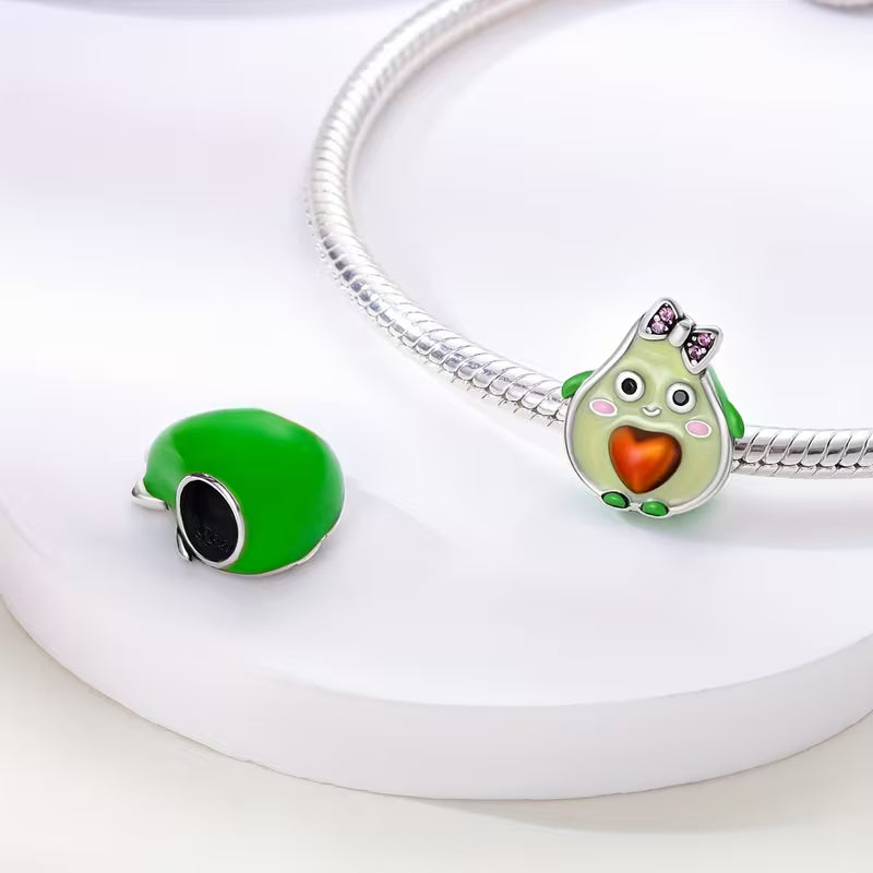 Avocado Cute Charm For Bracelet