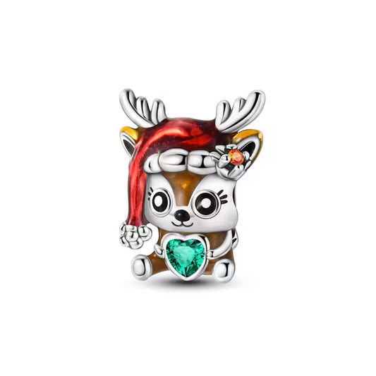 Christmas Deer Charm For Bracelet