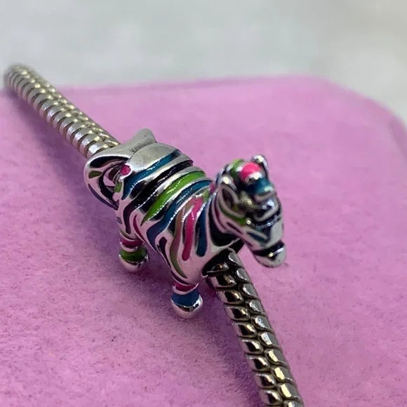 Zebra Charm For Bracelet